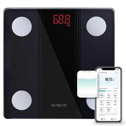 NUTRI FIT Smart Scale Test: Bluetooth Körperfettwaage mit 17 Messwerten