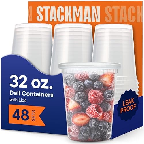 Stack Man 32 oz Deli Containers Review – 48 Sets voor Maaltijdprep