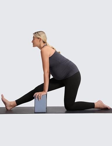 CRZ YOGA Butterluxe Maternity Leggings 25" - Over The Belly Buttery Soft Workout Activewear Yoga Womens Pregnancy Pants Black Medium