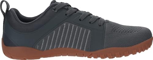 WHITIN Women's Wide Barefoot Shoes Zero Drop Minimalist Trail Running Sneaker Size 8 Cross Training Minimus Lifting Walking Sport Gym Grey Gum 39