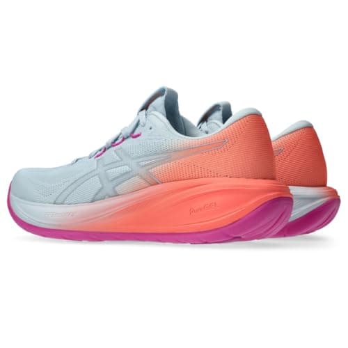 ASICS Women's Gel-Cumulus 28 Running Shoes, 8.5, Sky/Sun Coral