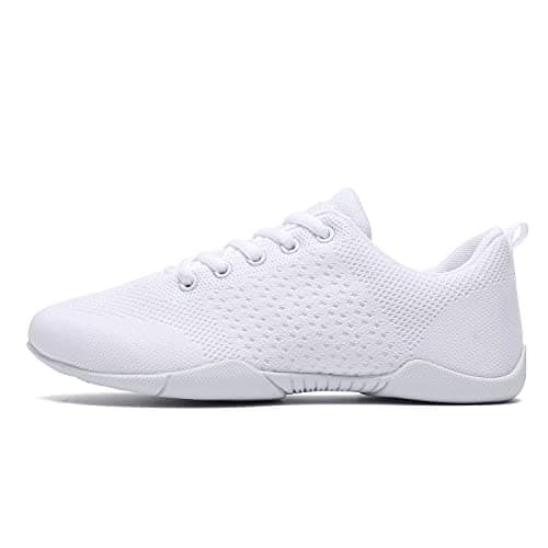 LANDHIKER Cheer Shoes Women White Dance Shoes Girls Youth Cheerleading Fashion Sports Shoes Training Athletic Shoes Flats Women Size
