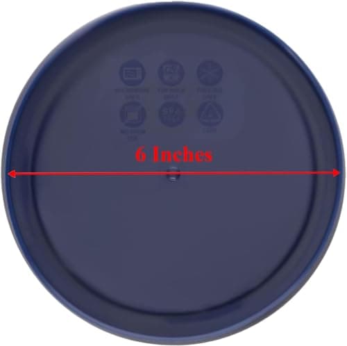 Pyrex 7201-PC 4 Cup Blue Food Storage Replacement Lid (4-Pack) - Made in USA