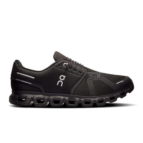 On Men's Cloud 6 Sneakers, Black/Black, 10 Medium US