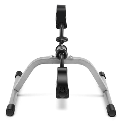 RYGEO Pedal Exerciser Mini Exercise Bike for Leg and Arm Recovery Exercise Lightweight and Portable Floor Bike(Silver)