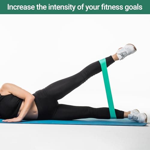 TechStone Resistance Bands Set – 5 Levels Loop Exercise Bands for Men & Women, Elastic Workout Bands for Home Gym, Training, Yoga & Fitness, Carry Bag Included (Multicoloured)