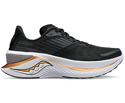 Saucony Men's Endorphin Shift 3 Running Shoe, Black/GOLDSTRUCK, 9.5 Medium