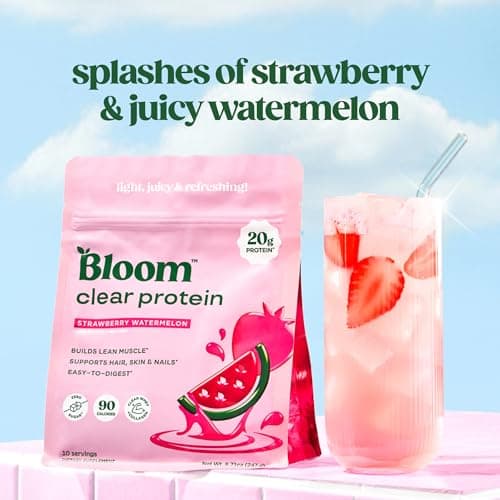Bloom Whey Clear Protein, Strawberry Watermelon 10ct