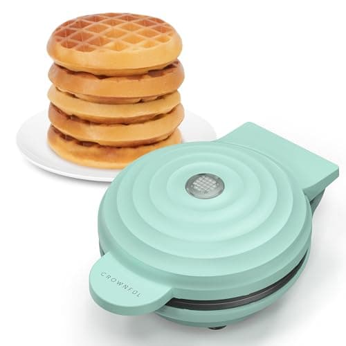 CROWNFUL Mini Waffle Maker Review – 4 Tum Test