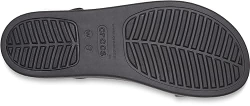 Crocs Brooklyn Low Wedges Sandal, Black/Black, 8