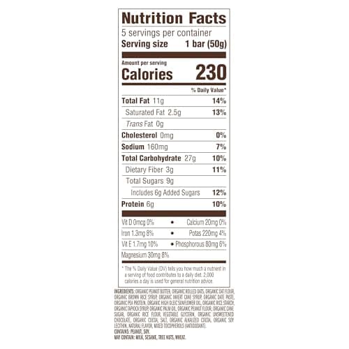 CLIF Nut Butter Bar - Chocolate Peanut Butter - Energy Snack Bars - Non-GMO - USDA Organic - Plant Based - Low Glycemic - 1.76 oz. (5 Pack)