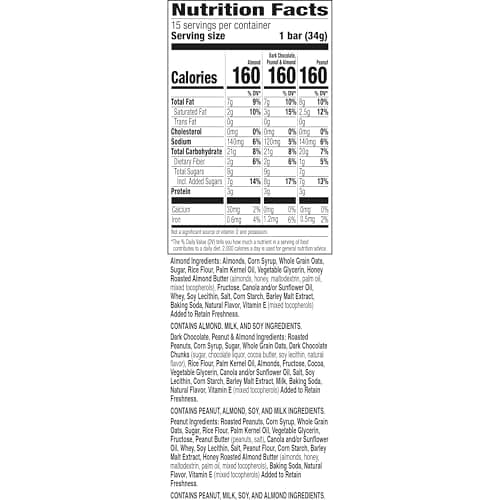 Nature Valley Sweet and Salty Nut Granola Bars, Variety Pack, 15 Bars, 18 oz