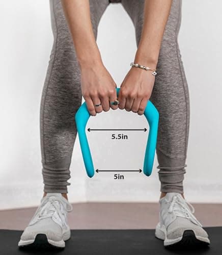 TonerBum Patented Kettlebell Dumbbell Weight for Women and Men - Iron Core Booty Exercise Weights for Glute, Butt & Legs Training - Dumbbell and Kettlebell Workout Weight with Non-Slip Grip - 5 LB