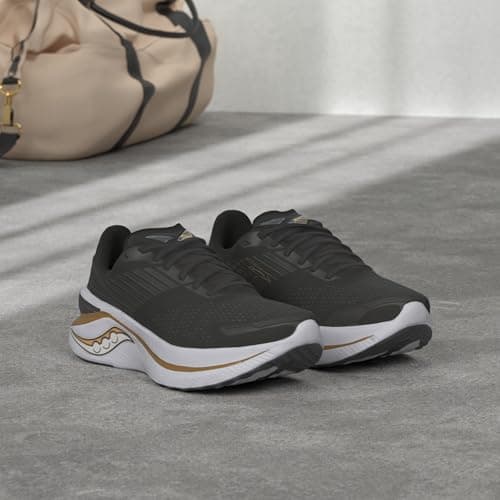 Saucony Men's Endorphin Shift 3 Running Shoe, Black/GOLDSTRUCK, 9.5 Medium