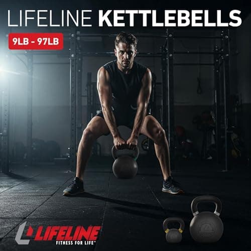 Lifeline Strength Training Kettlebell Weight for Home Gym, 20Kg Kettlebell