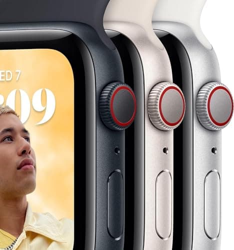 Apple Watch SE (2nd Gen) (GPS, 40mm) - Midnight Aluminum Case with Midnight Sport Band, S/M (Renewed Premium)