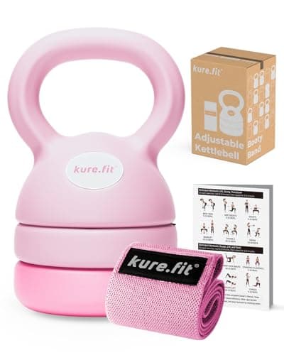 kure.fit Kettlebell Ajustable 5-12 lbs + Booty Band Test