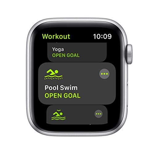 Apple Watch SE (GPS, 40mm) - Silver Aluminum Case with White Sport Band (Renewed)