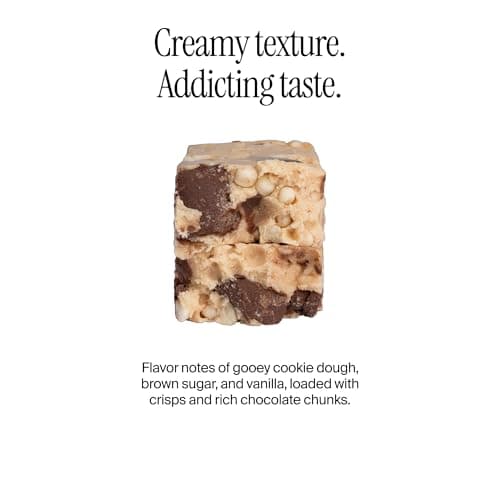 David High Protein Bars - 0g of Sugar, Low Carb, Gluten Free - 28g of Protein, 150 Calories - On-The-Go Snack - Chocolate Chip Cookie Dough Flavor, Pack of 12