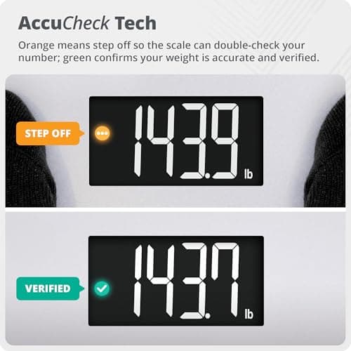 Greater Goods AccuCheck Digital Scale for Body Weight - Accurate Digital Bathroom Scale with High-Precision Sensors, Large Easy-to-Read Backlit Display, 400 lb Capacity, Auto Step-On (Gray)