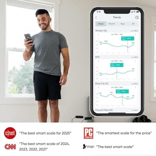 Wyze Smart Scale X - Digital Bathroom Scale for Body Weight, BMI, Body Fat, Muscle Mass, Heart Rate Monitor | Sync with Health Apps | Body Composition Analyzer for People, Baby & Pet, 400 lbs (Navy)