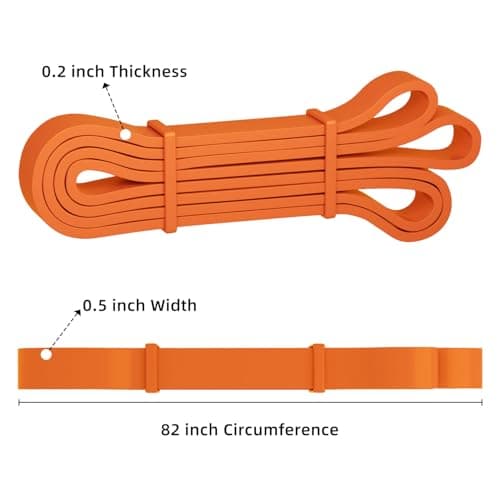 Resistance Bands, Pull Up Bands, Pull Up Assist Band Exercise Bands for Men & Women Working Out, Body Stretching, Physical Therapy, Muscle Training - Orange