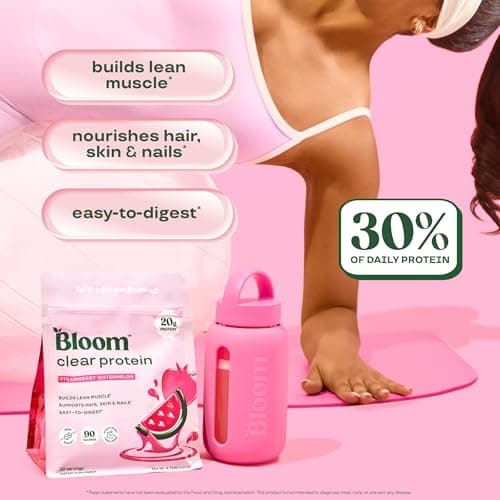Bloom Whey Clear Protein, Strawberry Watermelon 10ct