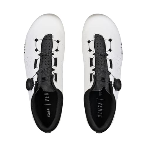 Fizik Vento Omna Wide, Boa Road Bike Clip-in Cycling Shoes, White, 11 Wide