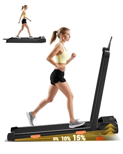 3-in-1 Foldable Treadmill with 300 LBS Capacity, 15% Walking Pad Treadmills for Home and Office, 2.5 HP Under Desk Treadmill with Quiet Brushless