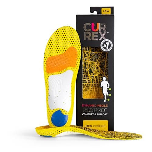 CURREX RunPro Insoles for Running Shoes, Arch Support Inserts to Help Reduce Fatigue, Prevent Injuries, Boost Performance for Men & Women (Medium Arch, Size Large)