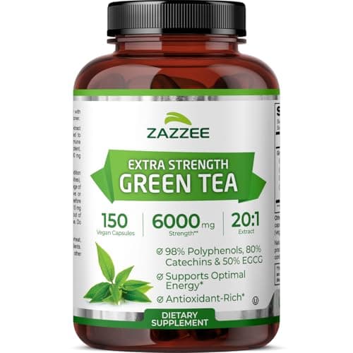 Zazzee Green Tea Extract Avis : Extrait Puissant 20:1 Pour le Métabolisme