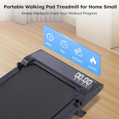 UYOGA Portable Walking Pad Treadmill with Incline, 3.0HP Mini Electric Treadmills for Home Small, 0.6-7.6MPH Small Walking Pad with Handle Bar, Treadmills for Exercising with 350 lb Capacity