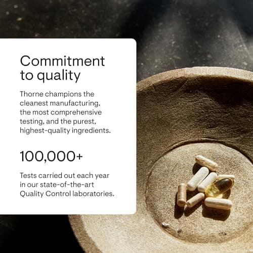 THORNE - CoQ10 - 100mg Optimally Absorbed Ubiquinone Supplement - Supports Heart Health, Brain Function, Cellular Energy Production & Healthy Aging* - Third-Party Certified - Gluten-Free - 60 Softgels