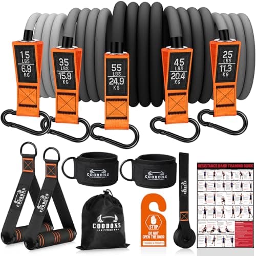 COOBONS Resistance Bands with Handles Review – 175lb Full Set Tested