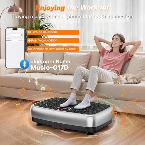Vibration Plate Exercise Machine, 2026 EvoSpark Dual Motor Vibration Plate for Lymphatic Drainage, Whole Body Vibration Plates for Weight Loss, 450 Lbs Capacity Shake Fitness Platform