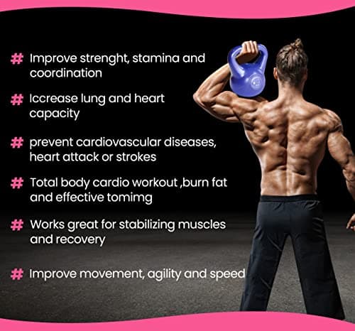 GYMENIST Exercise Kettlebell Fitness Workout Body Equipment Choose Your Weight Size (10 LB)
