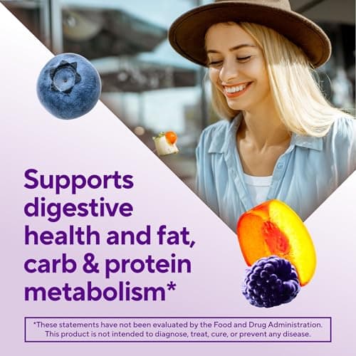 Vitafusion Fiber Well Fit Gummies | 4g | 90 Count | Sugar Free Adult Gummy | Vitamins For Women & Men | Berry & Peach Flavors | Gluten Free Supplement