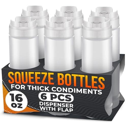 BURIUS Würzspender Test – 6x 473 ml Quetschflaschen für Küche und BBQ