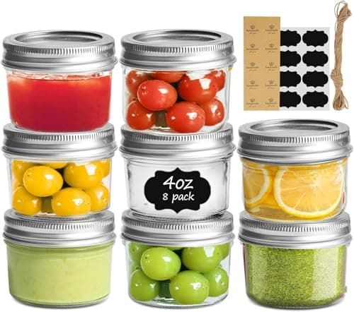 ComSaf Mini Mason Jars 4oz Review: 8 Stuks Set Getest