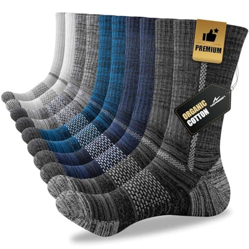 Niorasen Men's Cotton Crew Work Socks Review – Cushioned All-Day Comfort