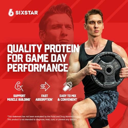 Six Star Whey Protein Powder Whey Protein Plus | Whey Protein Isolate & Peptides | Lean Protein Powder for Muscle Gain | Muscle Builder for Men & Women | Triple Chocolate, 1.82 lbs (826 g)