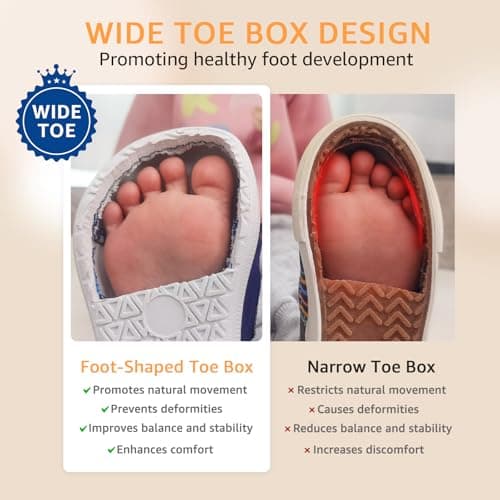 STQ KIDS Toddler Wide Toe Box Shoes Girls Barefoot Shoe Girl Sneakers Little Kids Walking Running Tennis Athletic Shoes Non-Slip Zero Drop Breathable School Sneaker Beige Toddler Size 6