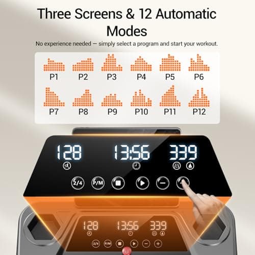 16% Treadmills for Home, 3-in-1 Foldable Treadmill with Incline, Portable Treadmill with Handle, 3.0HP Quiet Walking Pad Treadmill, 12 Automatic Modes, Three Screen
