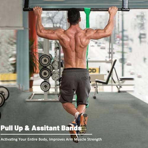 Resistance Bands, Pull Up Assist Bands - Workout Bands, Eexercise Bands for Working Out, Fitness, Training, Physical Therapy for Men Women - Multicolor