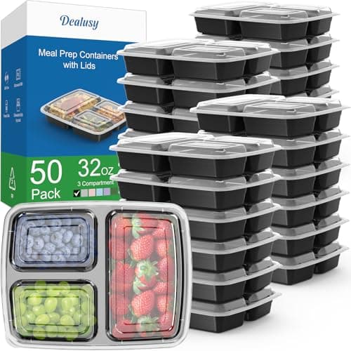 Récipients de Prep Repas 3 Compartiments Dealusy – Mon Test