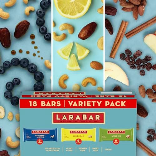 Larabar Fruit Lovers Variety Pack, Gluten Free and Vegan, 28.8 oz, 18 Ct